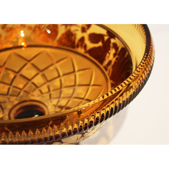 Handcarved Crystal Bowl