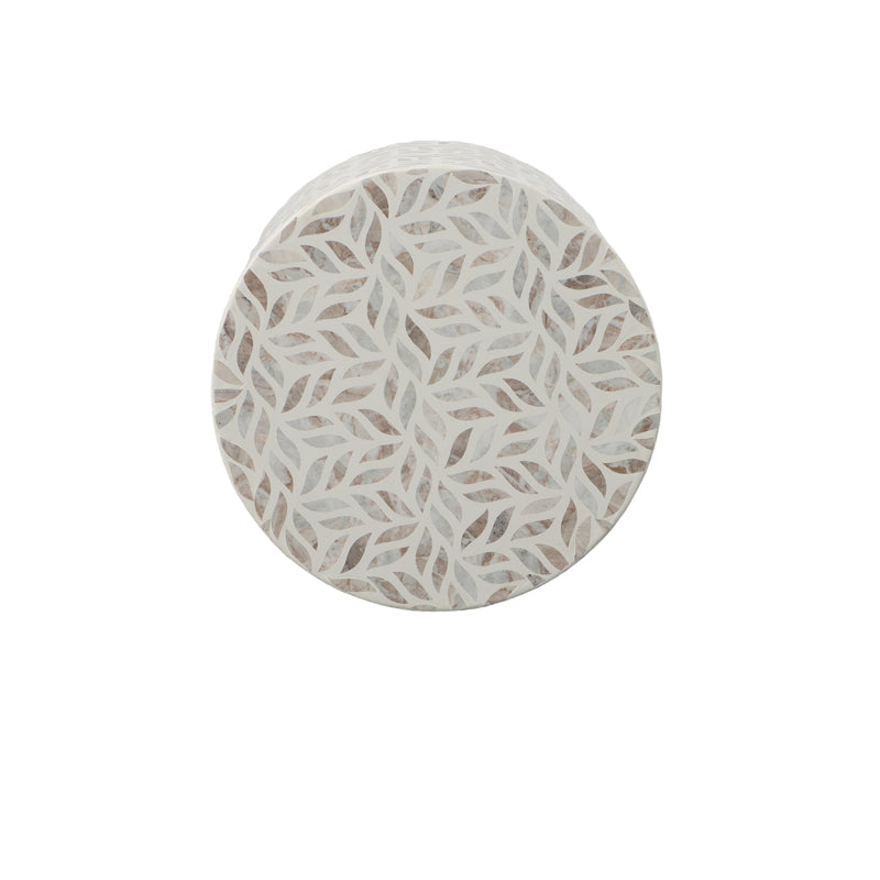 Stone Inlay Side Table