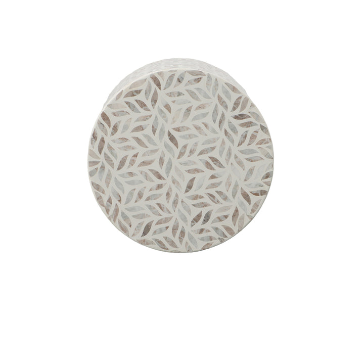 Stone Inlay Side Table