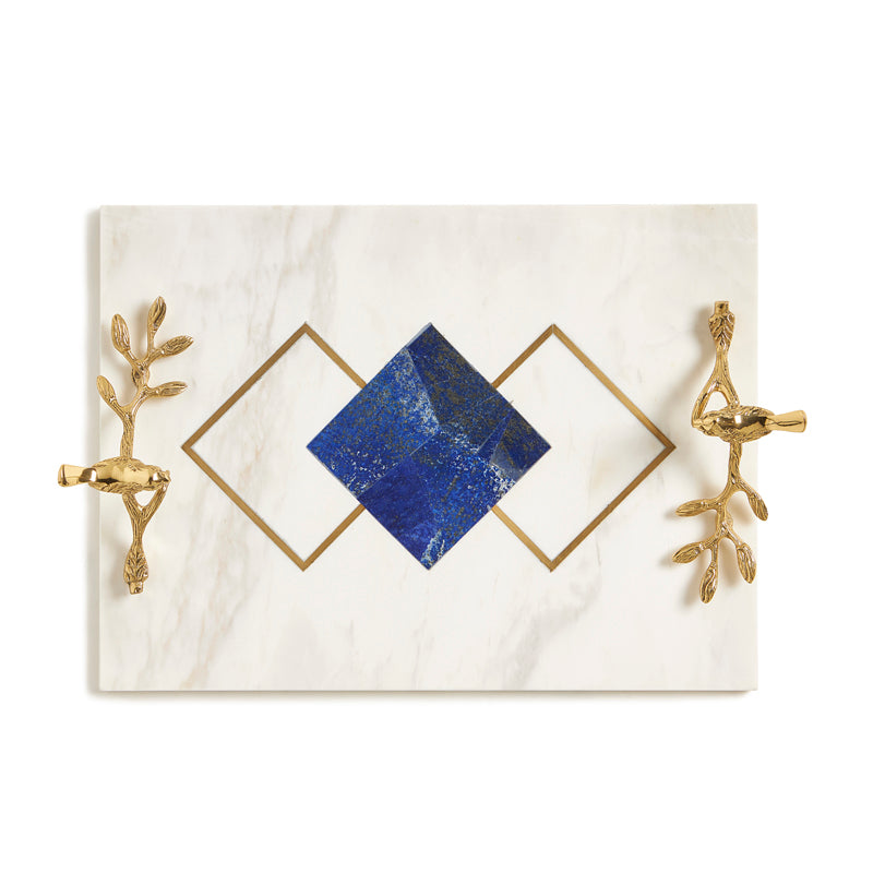 Blue Marble Inlay Tray