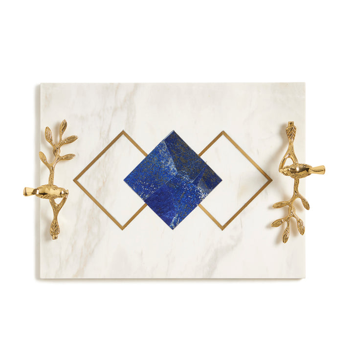 Blue Marble Inlay Tray