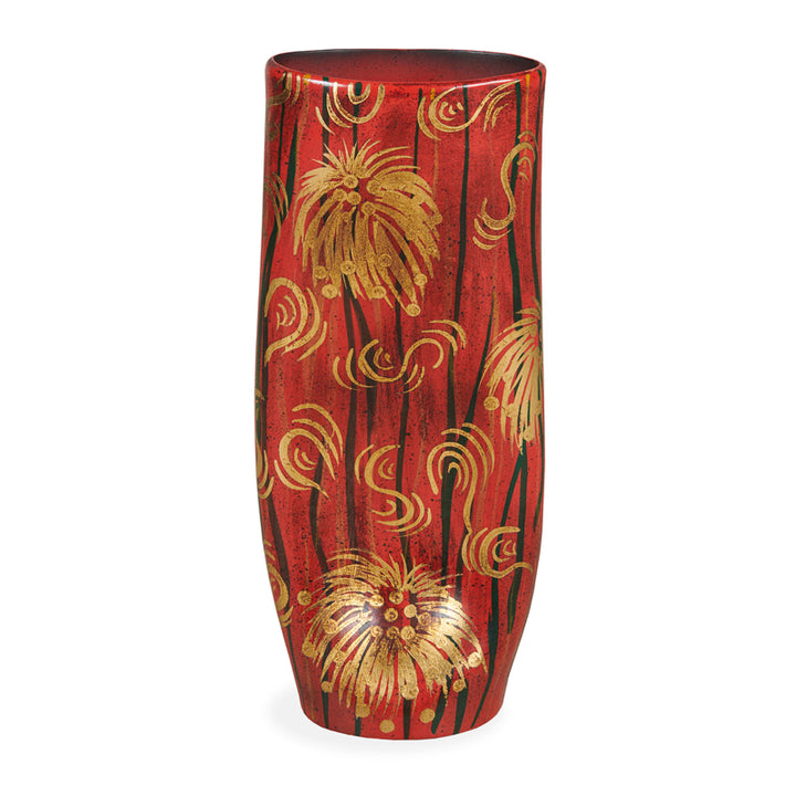 Floral Gold Leaf Vase