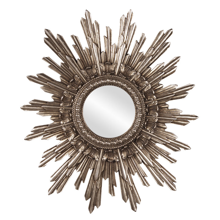 Chelsea Antique Silver Starburst Mirror