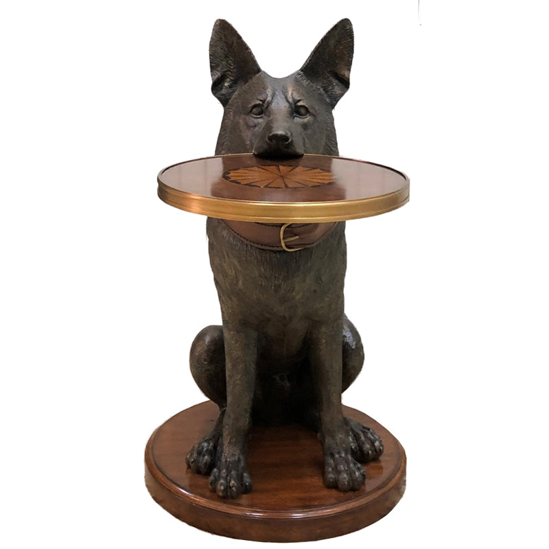 German Shepherd Accent Table