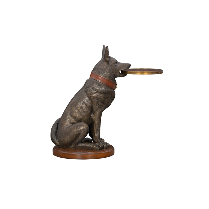 German Shepherd Accent Table