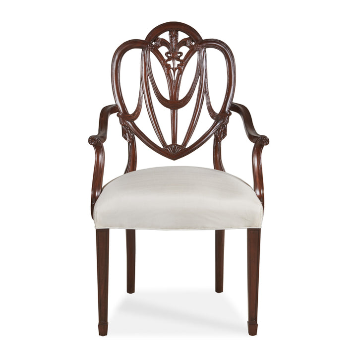 Heart Arm Chair Pearl