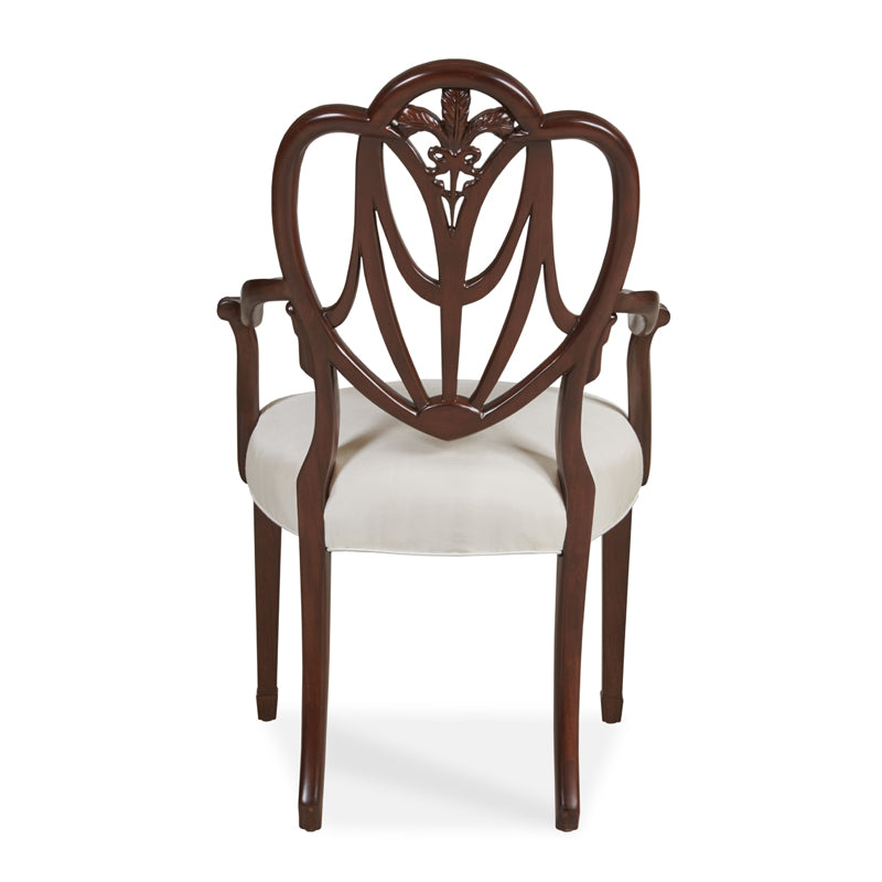 Heart Arm Chair Pearl