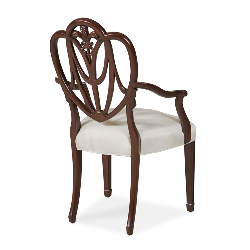 Heart Arm Chair Pearl