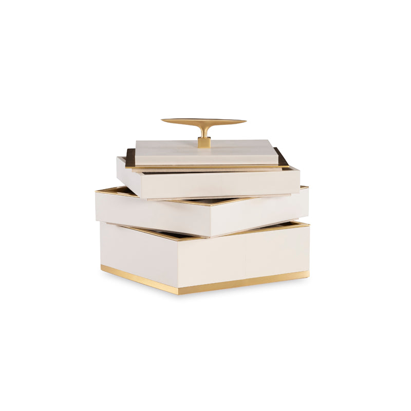 Cream Compartment Box