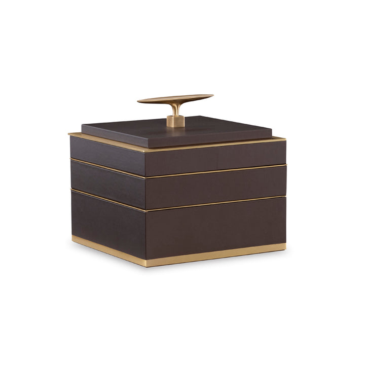 Brown Compartment Box