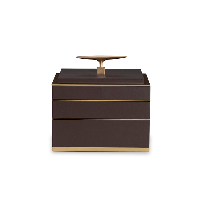 Brown Compartment Box