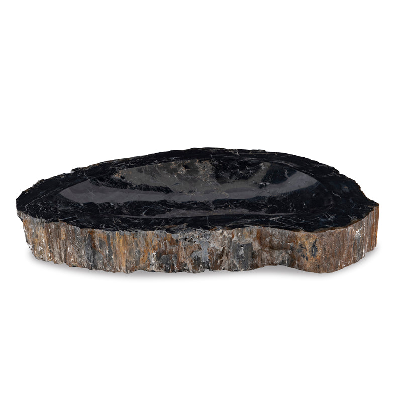 Large Grey Petrified Bowl