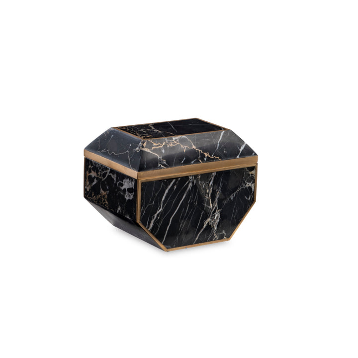 Small Brass And Golden Portoro Box