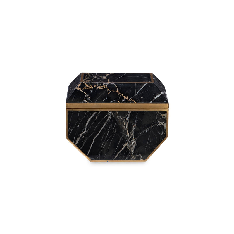Small Brass And Golden Portoro Box