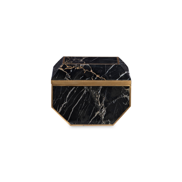 Small Brass And Golden Portoro Box