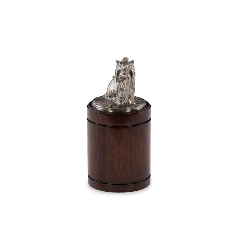 Nickel Yorkie Canister