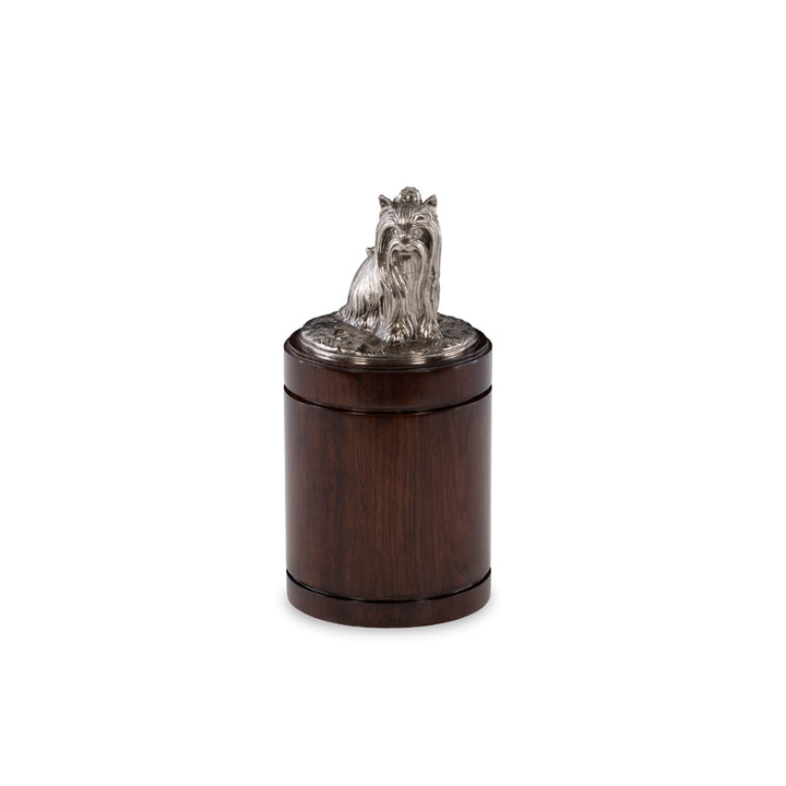 Nickel Yorkie Canister