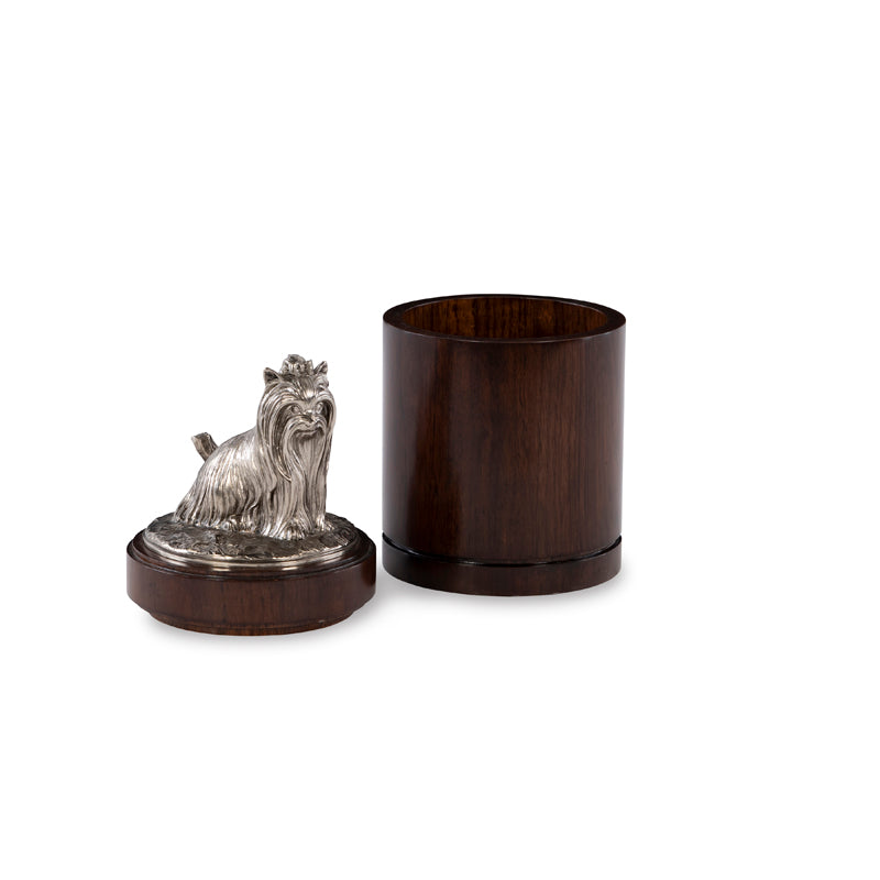 Nickel Yorkie Canister