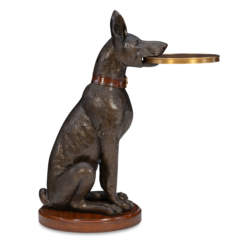 Doberman Accent Table