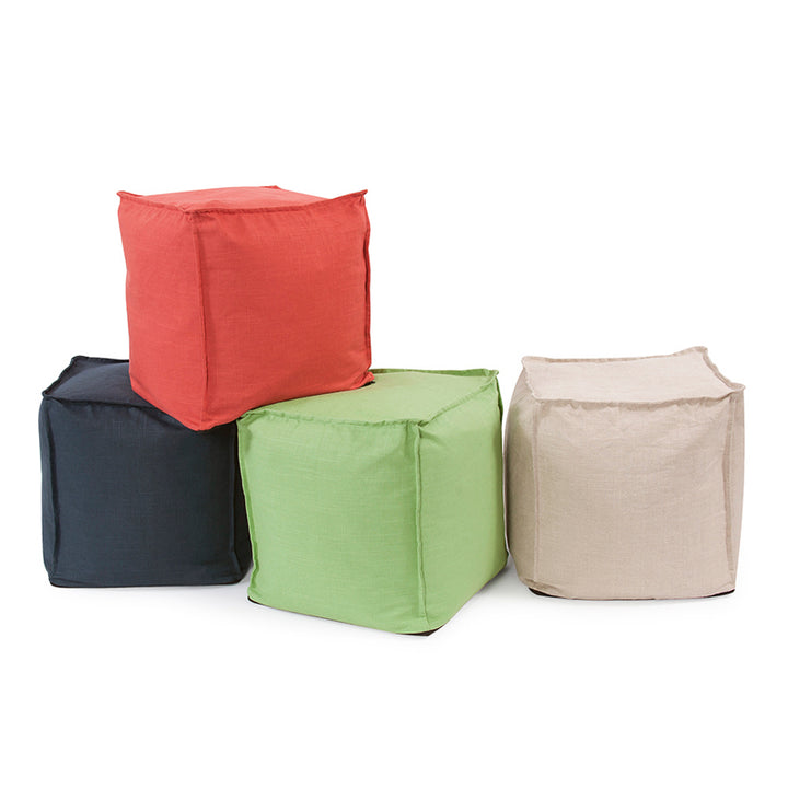 The Linen Pouf
