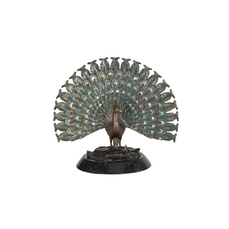 Puffed Peacock Sculpture