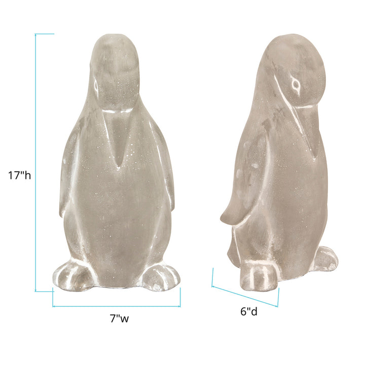 Stone Penguin Sculpture