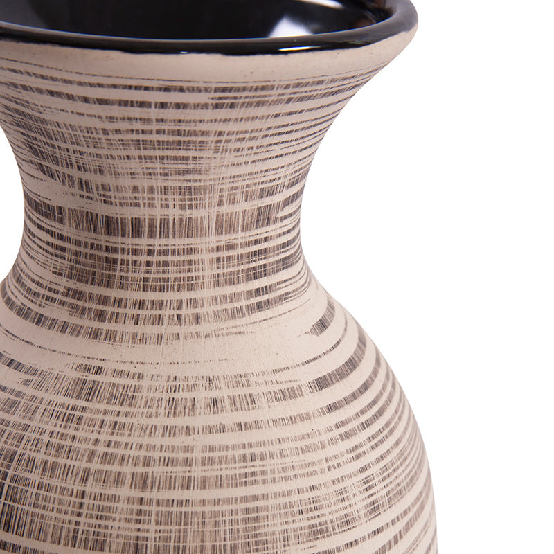 Neutral Stripe Vase