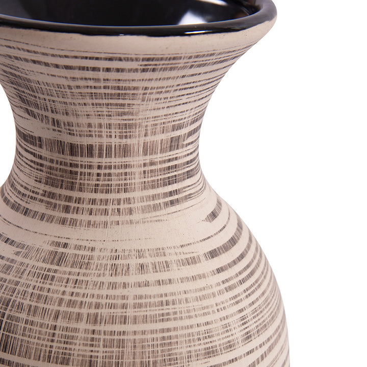 Neutral Stripe Vase