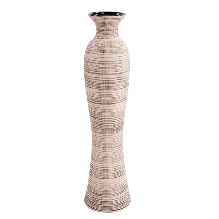 Neutral Stripe Vase