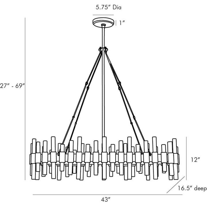 Haskell Ten Light Chandelier