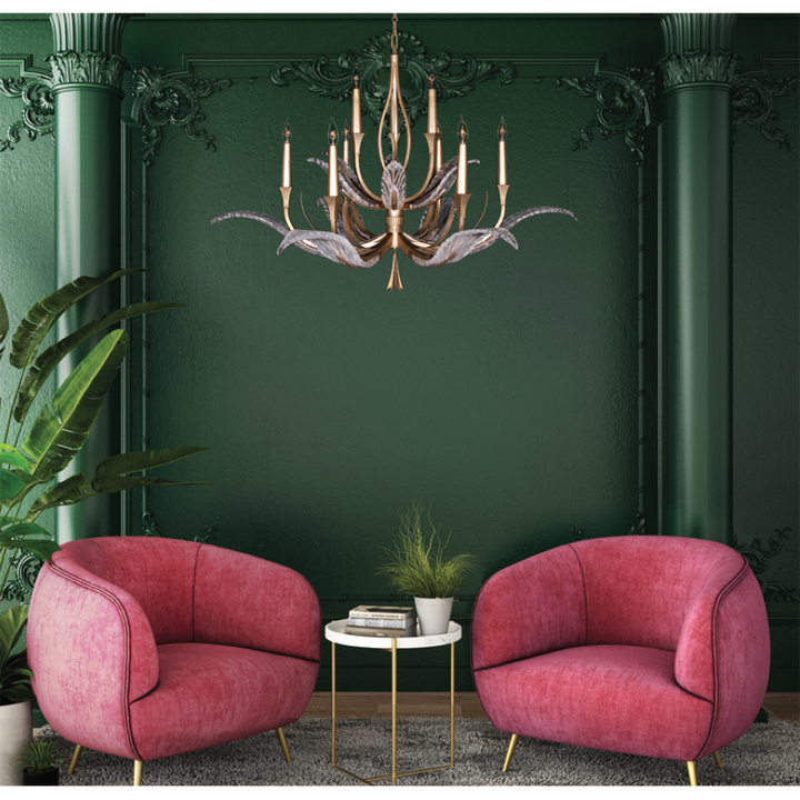 Plume 45" Round Chandelier