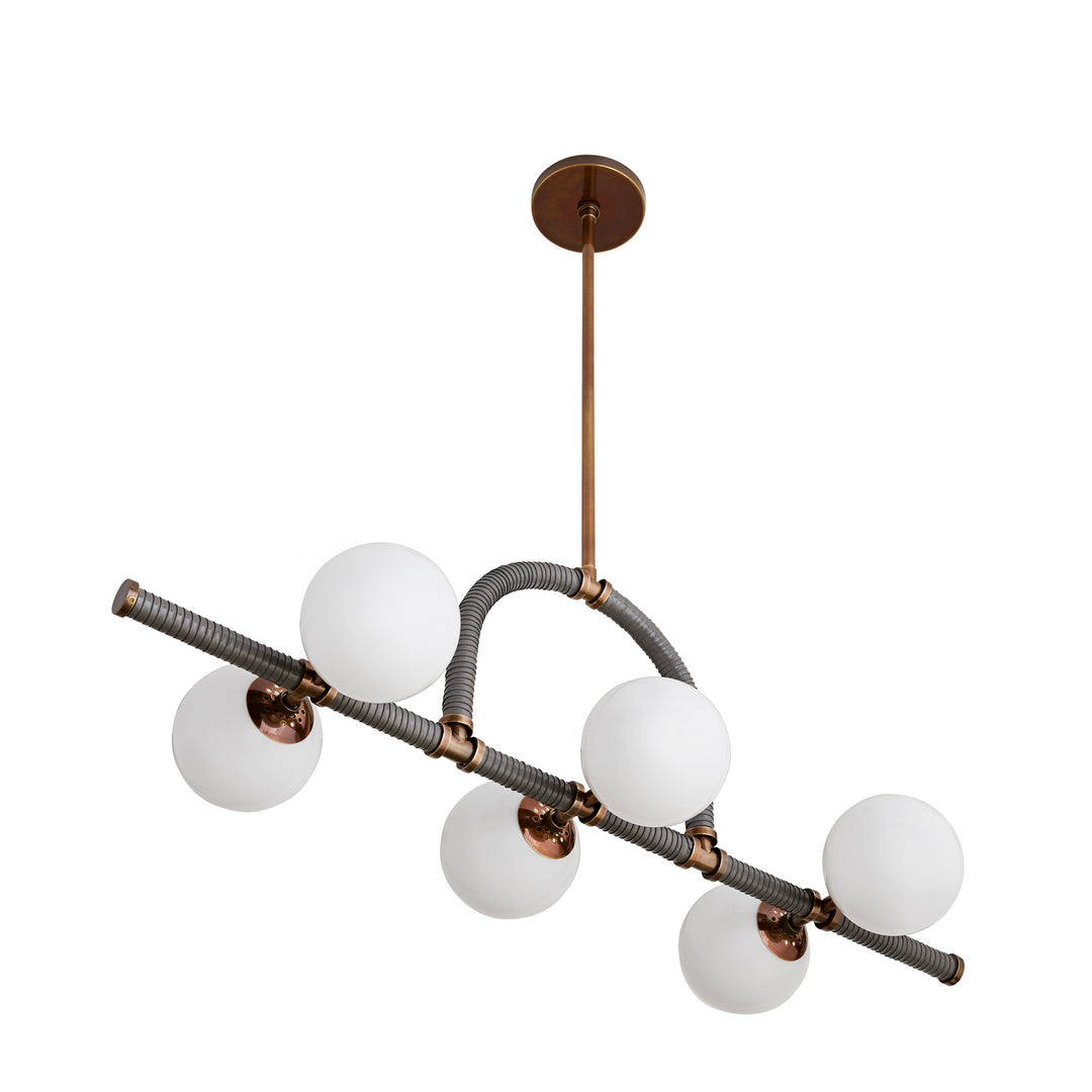 Harrison Six Light Linear Chandelier