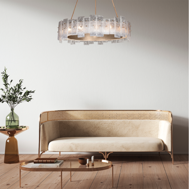 Lunea 33" Round Pendant