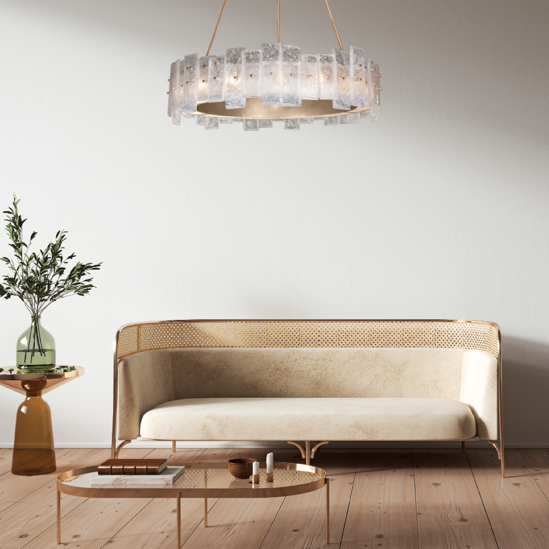 Lunea 33" Round Pendant