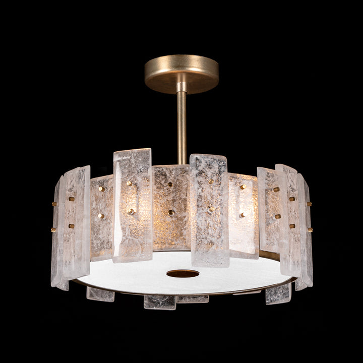 Lunea 22" Round Semi-Flush Mount