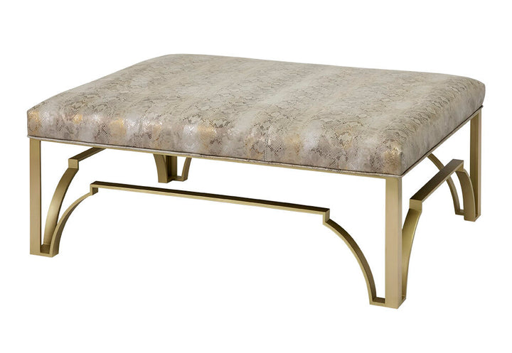 Cyra Brass Ottoman