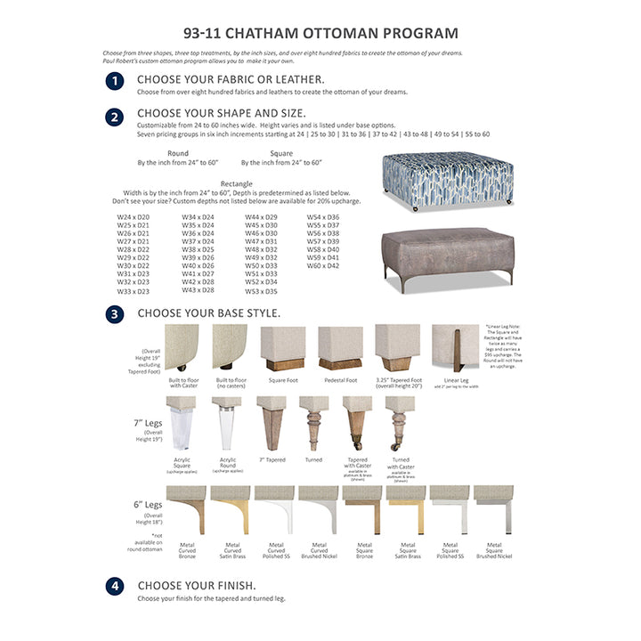 Chatham Rectangle Ottoman