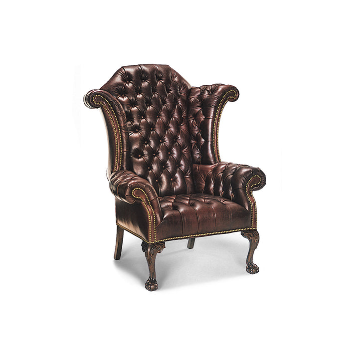 George Iii Tufted Wing Chair