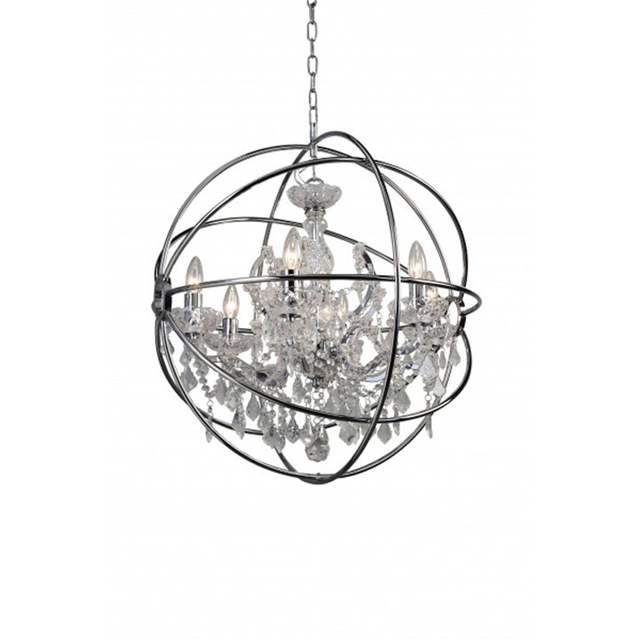 9849 6P-CH Six Light Chandelier