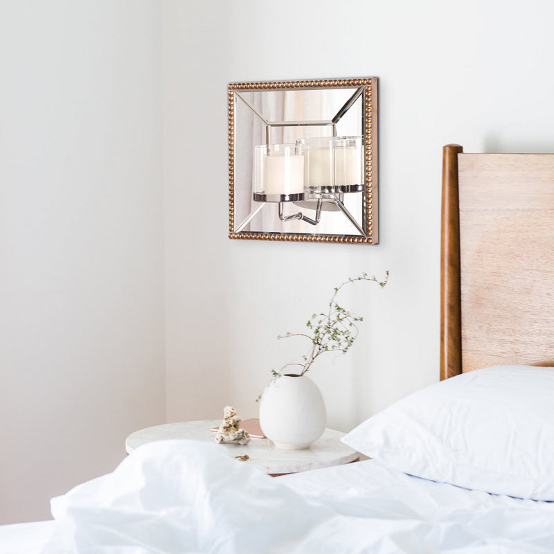 The Lydia Mirror w/ Candle Holder