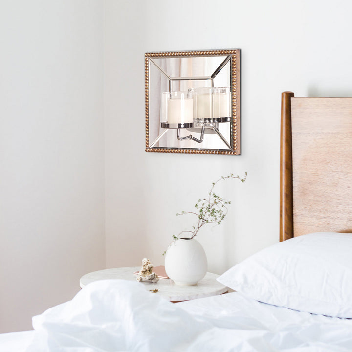 The Lydia Mirror w/ Candle Holder