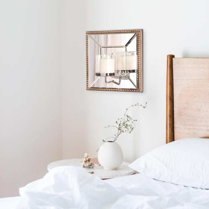 The Lydia Mirror w/ Candle Holder