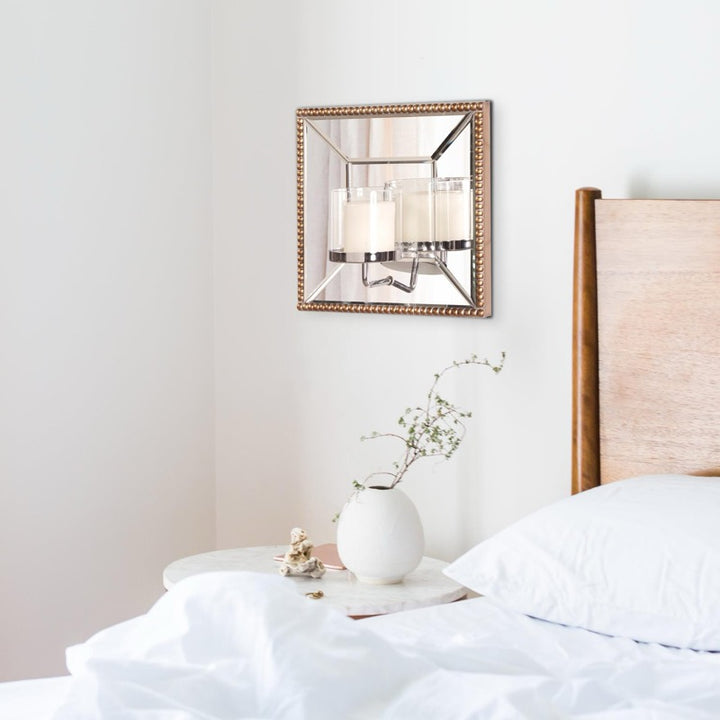 The Lydia Mirror w/ Candle Holder