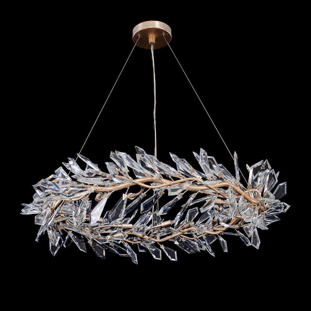 K≈çtta Twelve-Light Cut-Crystal Chandelier