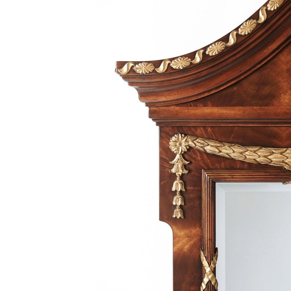 The India Silk Bedroom Wall Mirror