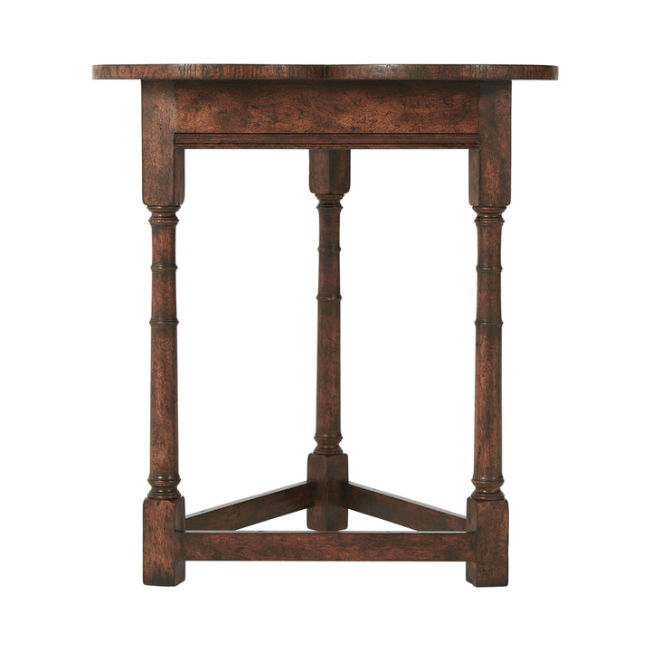Oak Clover Accent Table