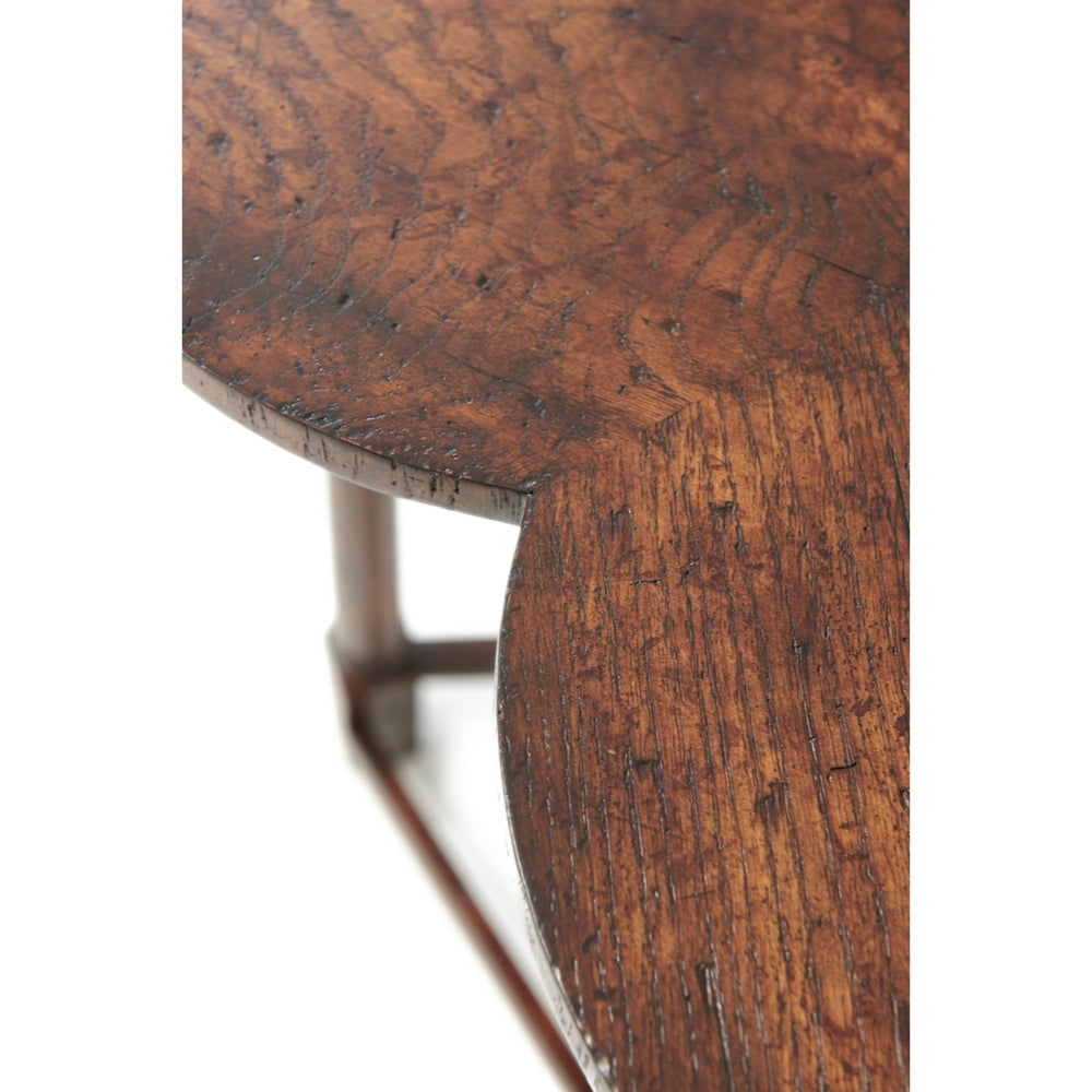 Oak Clover Accent Table