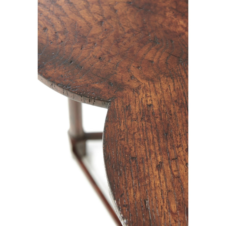 Oak Clover Accent Table