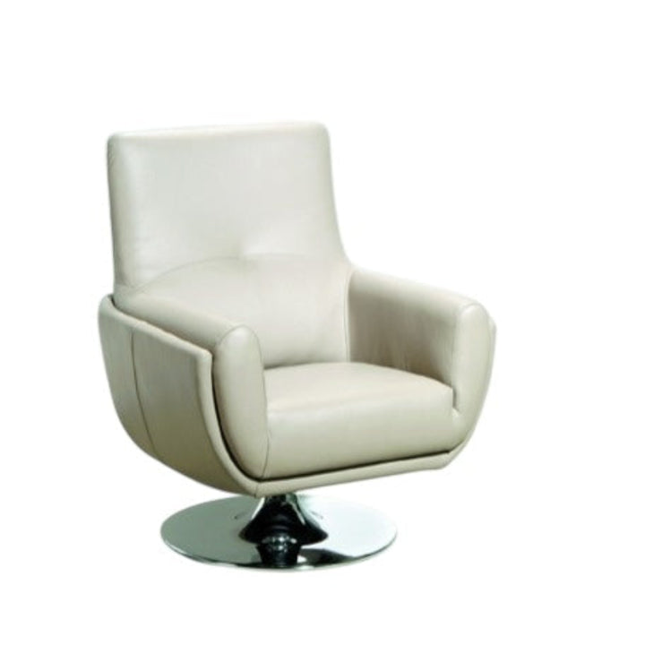 White swivel chair on a white background