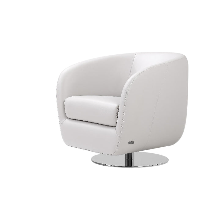 White swivel chair on a white background